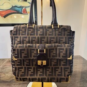 Authentic Fendi Zucca Classico No. 3 Bag